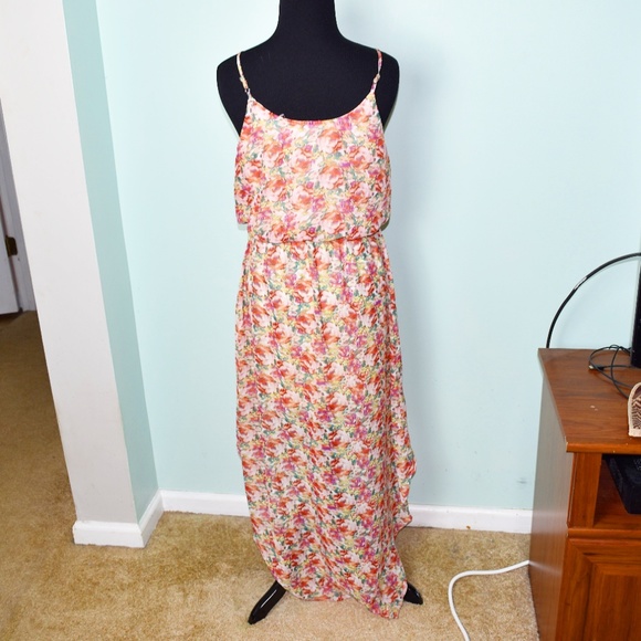 Stunning Floral Print High Low Dress - Picture 2 of 2